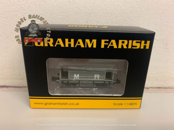 Graham Farish 377-753 Midland 20 Ton Brake Van MR Grey