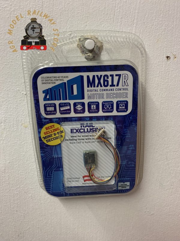 Zimo MX617R Mini DCC 8 Pin Wired Decoder