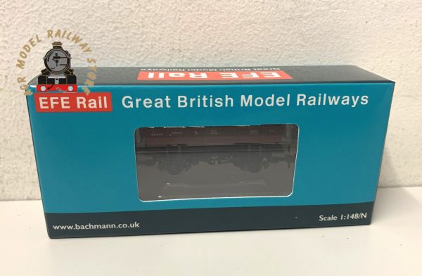 EFE Rail E87539 N Gauge 14 Ton Mermaid Side Tipping Ballast Wagon BR Departmental Gulf Red