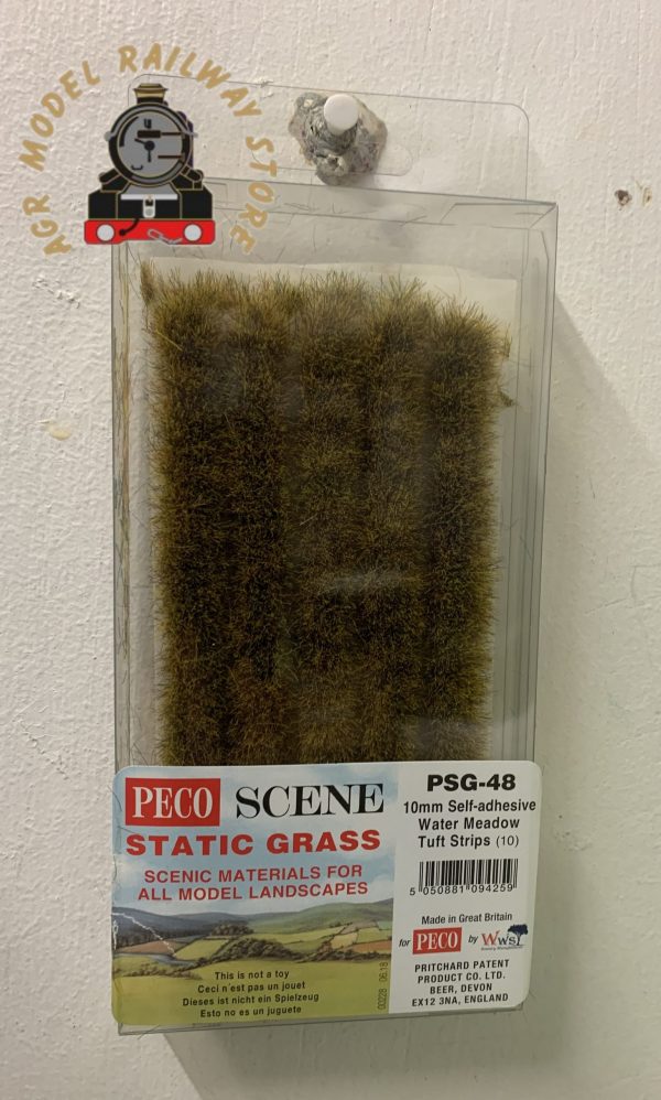 Peco PSG-48 Static Grass Tuft Strips 10mm Water Meadow