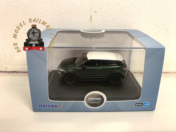 Oxford Diecast 76RRE003 Range Rover Evoque Coupe (Facelift) Aintree Green