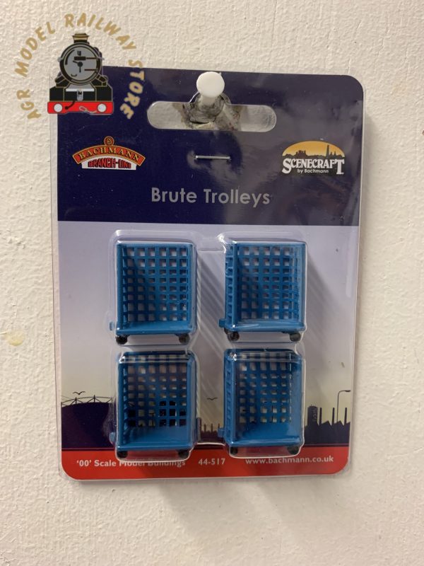 Bachmann 44-517 OO Gauge Brute Trolleys Pack Of 4