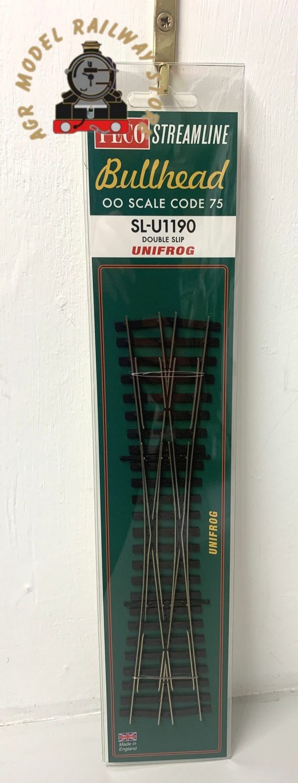 Peco SL-U1190 OO Gauge Code 75 Bullhead Rail Double Slip