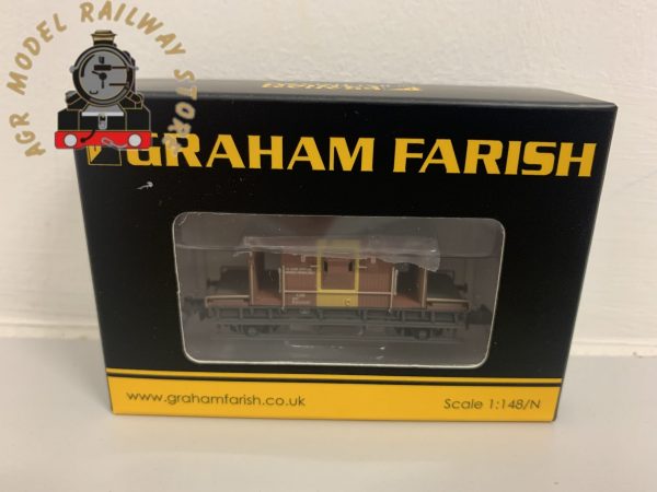 Graham Farish 377-530 N Gauge BR 20T Brake Van BR Bauxite (TOPS) Air Piped - Weathered