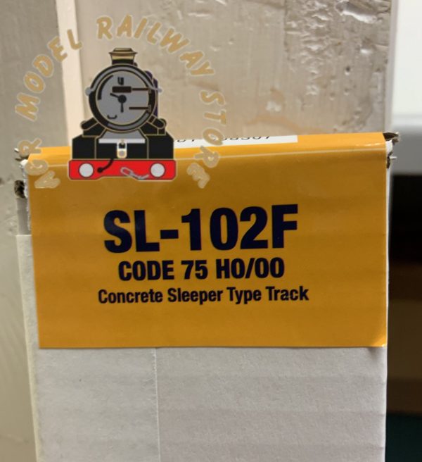 Peco SL-102F OO Gauge Code 75 Flexible Track Finescale Concrete Sleeper Full Box of 25