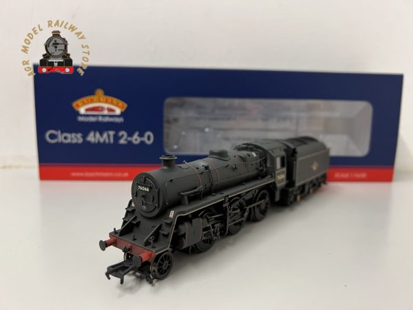 Bachmann 32-956 OO Gauge BR Standard 4MT 2-6-0 76066 BR Black Late Crest BR1B Tender Weathered