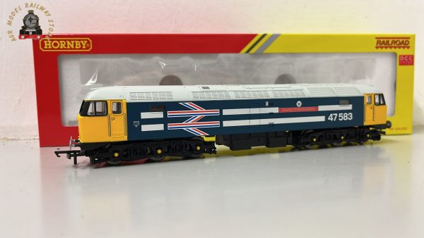 Hornby R30040TTS OO Gauge Class 47 47583 'County of Hertfordshire' BR Large Logo Blue TTS Sound Fitted