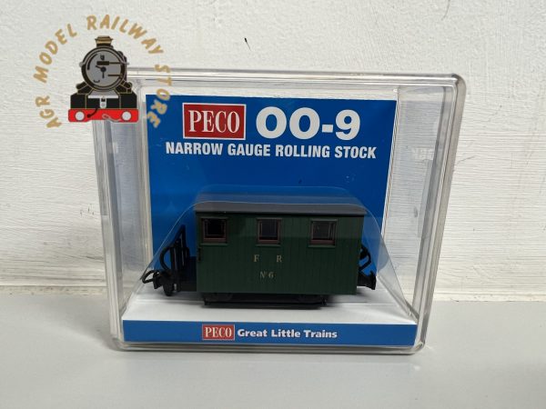 Peco GR-590A OO-9 Ffestiniog Quarryman Brake Coach 1 Balcony Green Livery