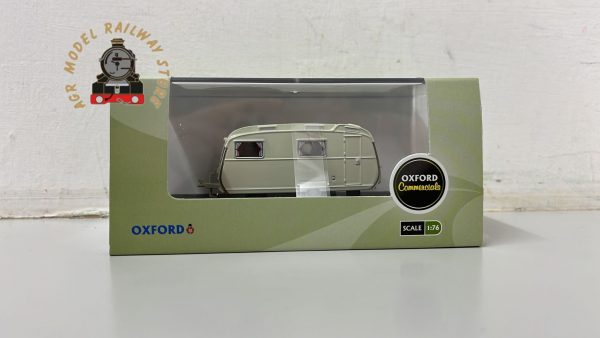 Oxford Diecast 76CC001 OO Gauge Carlight Continental Caravan Light Green