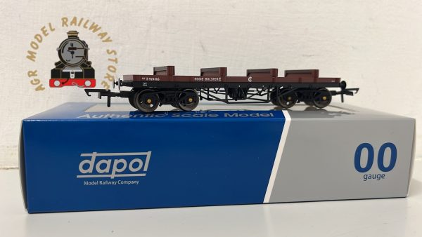 Dapol 4F-061-008 OO Gauge Bogie Bolster E Wagon B924386 BR Bauxite