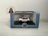 Oxford Diecast 76MN011 Austin Mini Cooper White Union Jack
