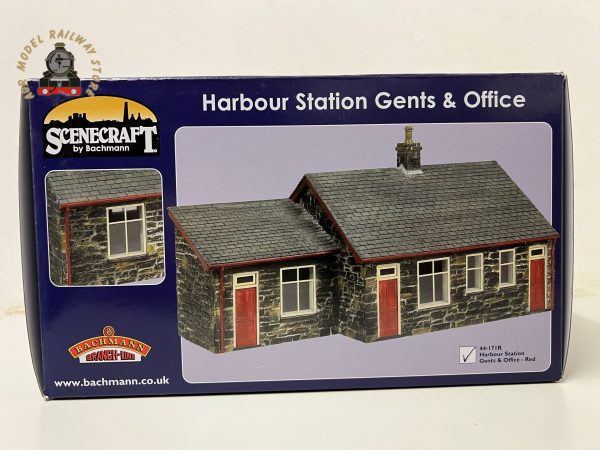 Bachmann 44-0171R OO Gauge Harbour Station Gents and Office Red