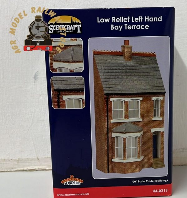 Bachmann 44-0213B OO Gauge Low Relief Left Hand Bay Terrace Blue