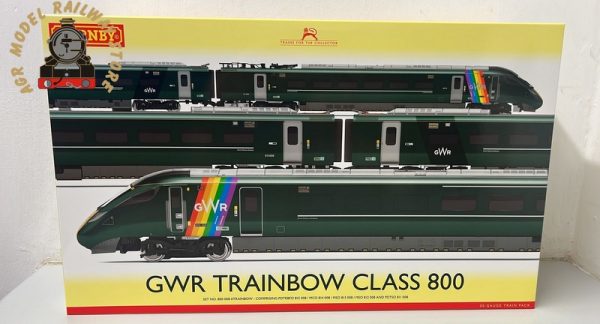 Hornby R3872 OO Gauge Hitachi Class 800 IET GWR Rainbow Train Pack