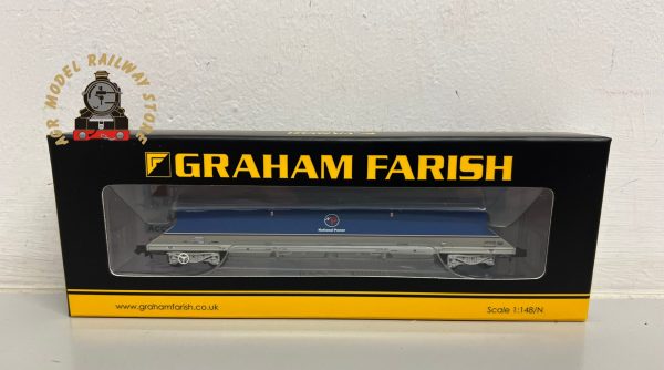 Graham Farish 373-811A N Gauge HKA Bogie Hopper 'National Power' Blue