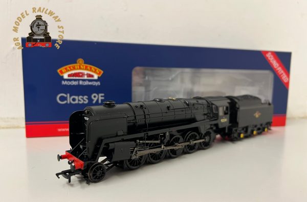 Bachmann 32-861ASF OO Gauge BR Standard 9F with BR1G Tender 92090 BR Black (Late Crest) Sound Fitted