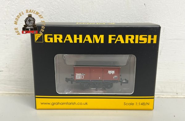 Graham Farish 377-278A N Gauge BR 27T Steel Tippler Wagon BR Bauxite (TOPS)