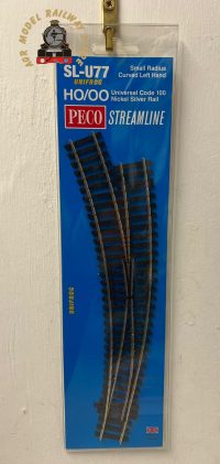 Peco SL-U77 OO Gauge Code 100 Curved Left Hand Unifrog Small Radius Point