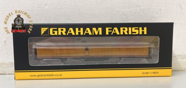 Graham Farish 374-860 N Gauge LNER Thompson Full Brake Coach E15E LNER Teak Effect