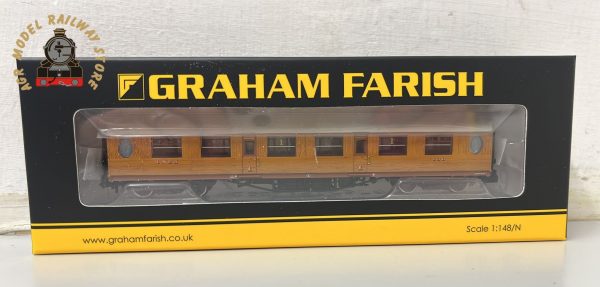 Graham Farish 376-200A N Gauge LNER Thompson First Corridor Coach 136 LNER Teak Effect