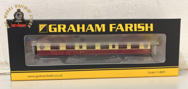 Graham Farish 376-226A N Gauge LNER Thompson Composite Corridor Coach E1230E BR Crimson And Cream