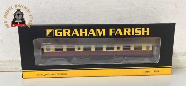 Graham Farish 376-251A N Gauge LNER Thompson Third Corridor Coach E1568E BR Crimson And Cream
