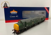 Bachmann 32-492SF OO Gauge Class 40 40039 BR Green Full Yellow Ends Disc Headcodes Weathered DCC Sound Fitted