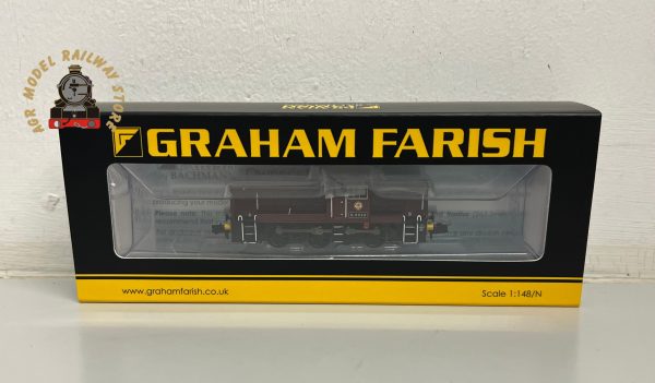 Graham Farish 372-955 N Gauge Class 14 D9523 BR Maroon Wasp Stripes