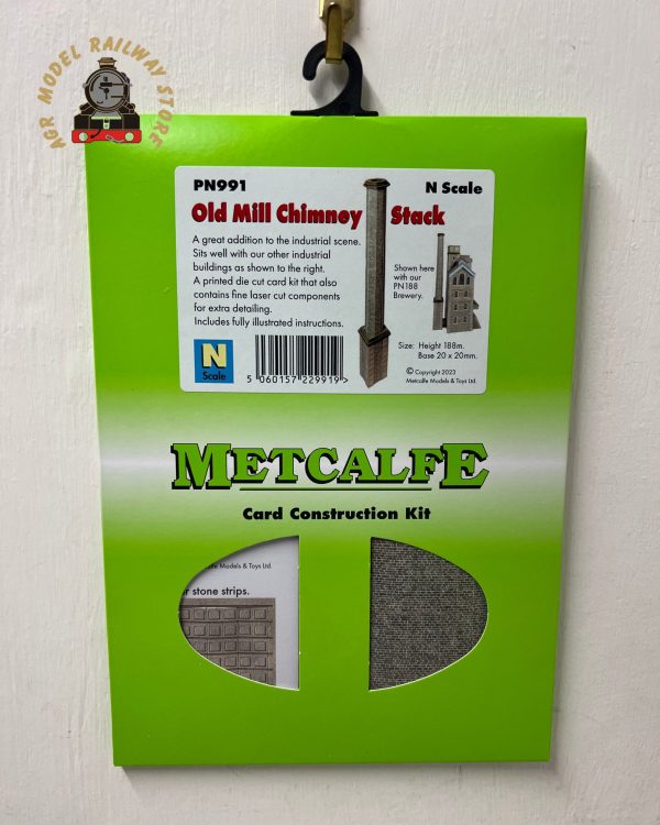 Metcalfe PN991 N Gauge Old Mill Chimney Stack Card Kit