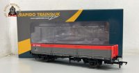 Rapido 915013 OO Gauge BR Open AB OAA Wagon Railfreight Red And Grey No.100095