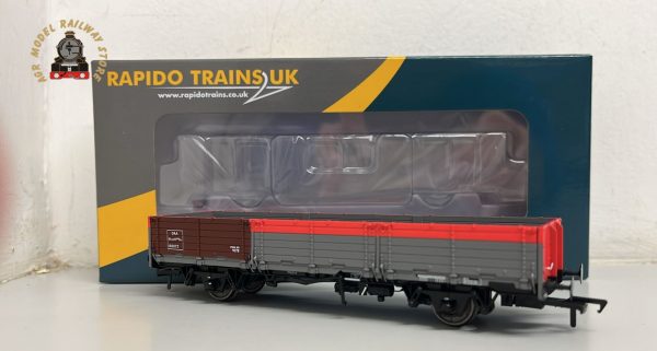 Rapido 915015 OO Gauge BR Open AB OAA Wagon Railfreight Red And Grey No.100072