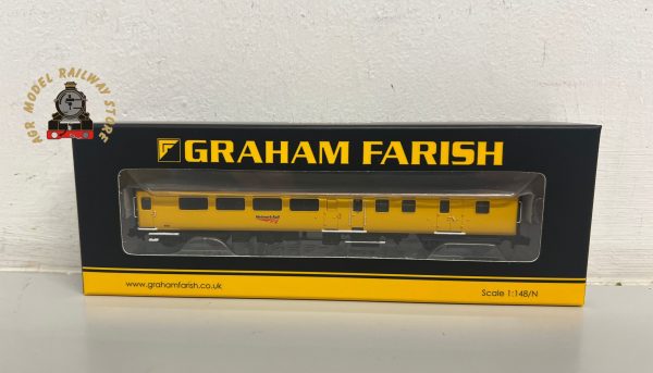 Graham Farish 374-695 N Gauge BR Mk2F BSO Brake Second Open Coach Network Rail Yellow 9523
