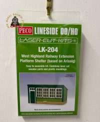 Peco LK-204 OO Gauge West Highland Line Platform Shelter Laser Cut Wood Kit