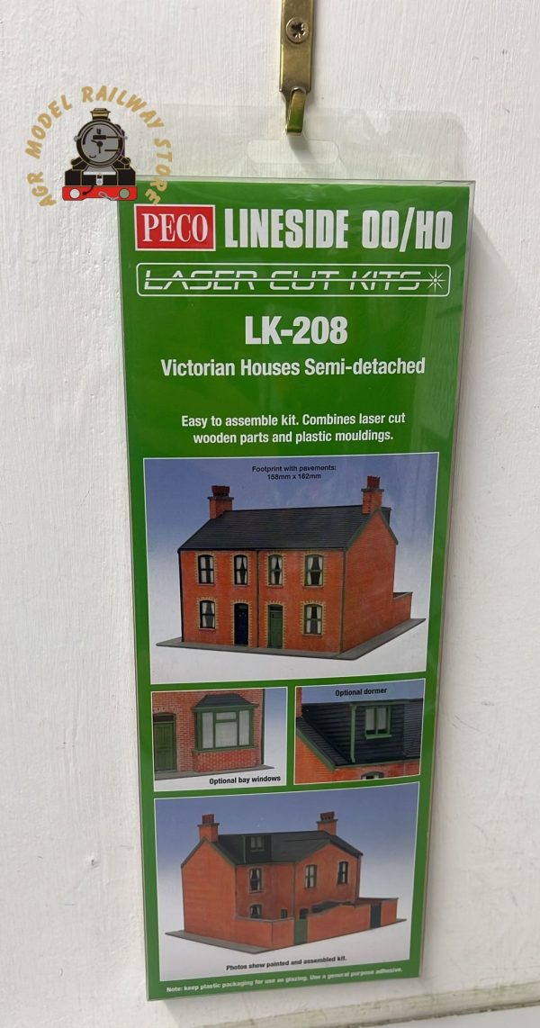 Peco LK-208 OO Gauge Victorian House Backs Laser Cut Kit