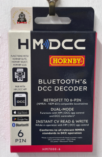 Hornby R7321 HM7000-6: Bluetooth & DCC Decoder (6-pin)