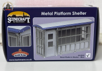 Bachmann 44-0545 Scenecraft Metal Platform Shelter - Blue - OO Gauge