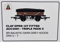 Accurascale ACC3081 Clayhood - 13T - Fitted - Triple Pack C