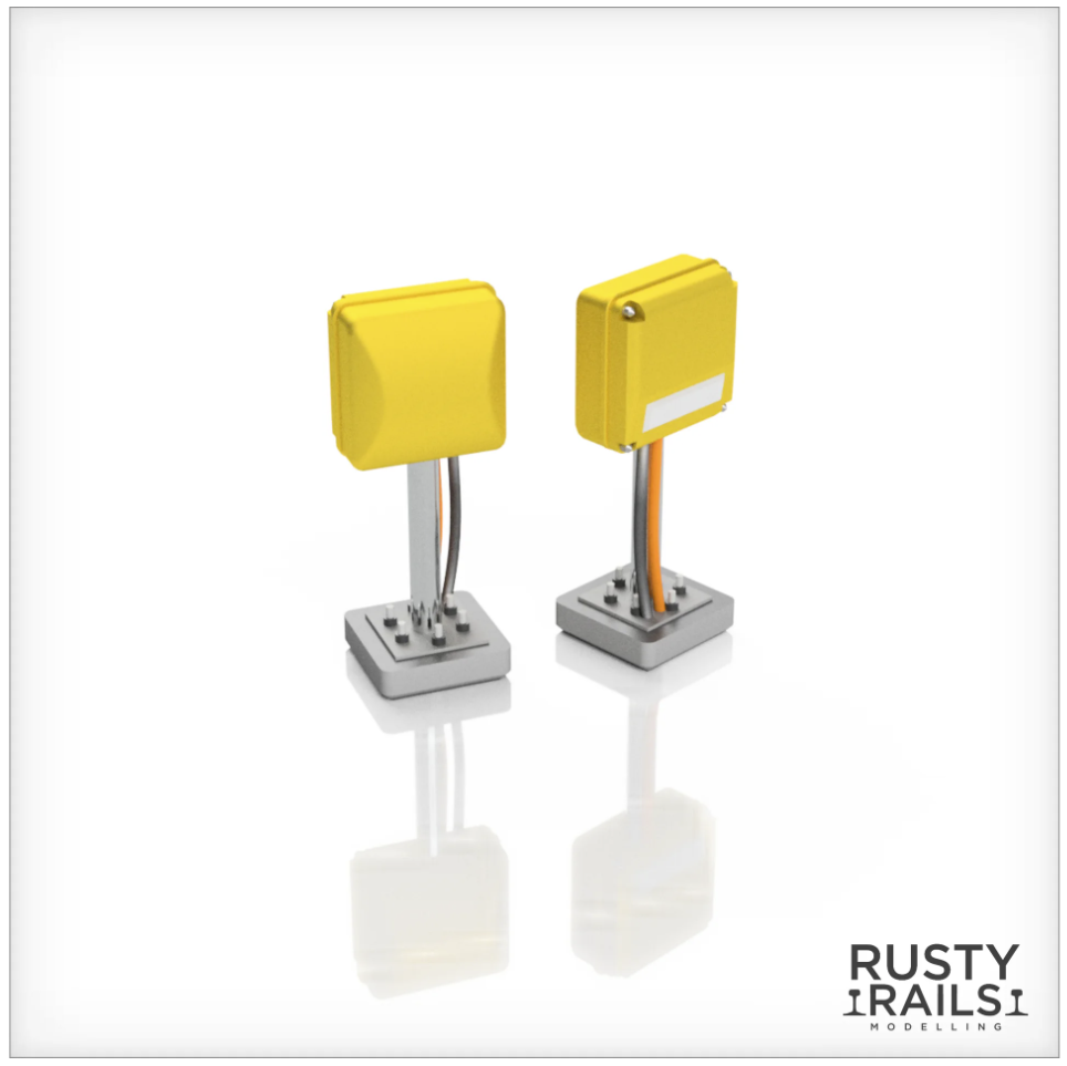 Rusty Rails RRM020 Thales Axel Counters - Pack of 10 - Unpainted 3D Print - OO