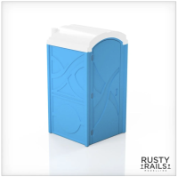 Rusty Rails RRM036 Portable Toilets - Pack of 2 - Unpainted 3D Print - OO