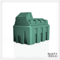 Rusty Rails RRM038 Portable Fuel Tanks - Pack of 2 - Unpainted 3D Print - OO