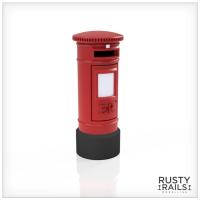 Rusty Rails RRM042 Postbox - Pack of 5 - Unpainted 3D Print - OO