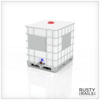 Rusty Rails RRM071 IBC Tanks - Pack of 6 - Unpainted 3D Print - OO