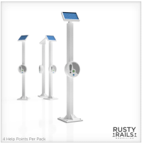 Rusty Rails RRM072 Help Points - Pack of 4 - Unpainted 3D Print - OO