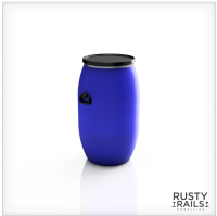 Rusty Rails RRM107 Chemical Drums - Pack of 10 - Unpainted 3D Print - OO