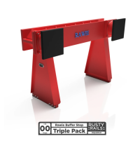 Rusty Rails RRM111 Rawie Buﬀer Stop - Pack of 3 - Unpainted 3D Print - OO