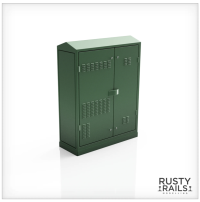 Rusty Rails RRM114 Broadband Cabinets - Pack of 5 - Unpainted 3D Print - OO