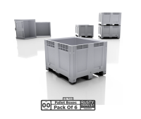 Rusty Rails RRM130 OO Gauge Pallet Boxes - Pack of 6 - Unpainted 3D Print - OO