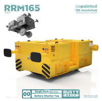 Rusty Rails RRM165 Battery shunter/Tug - Unpainted 3D Print - OO