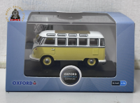 Oxford Diecast 76VWS014 VW T1 Samba Bus Yellow/White 1:76