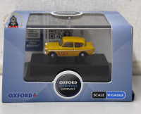 Oxford Diecast N105008 Ford Anglia Yellow (Vyvian) 1:148 Scale